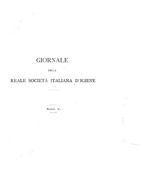 Giornale della Società italiana d'igiene