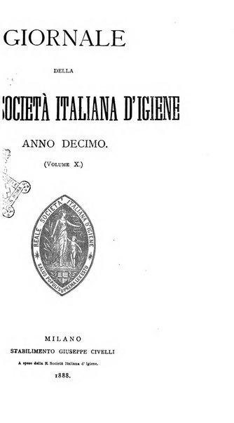 Giornale della Società italiana d'igiene