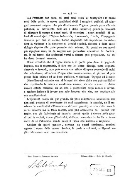 Giornale della Società italiana d'igiene