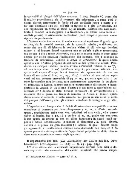 Giornale della Società italiana d'igiene