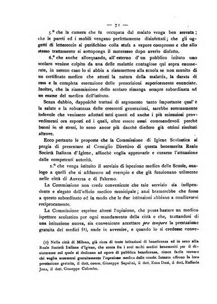 Giornale della Società italiana d'igiene