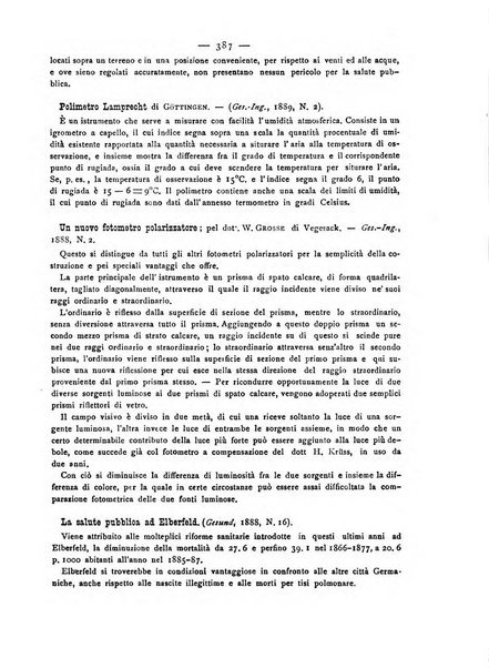 Giornale della Società italiana d'igiene