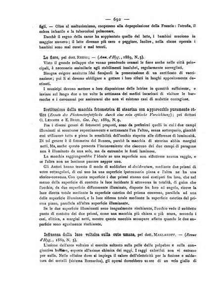 Giornale della Società italiana d'igiene