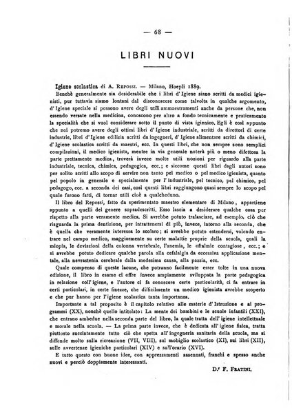 Giornale della Società italiana d'igiene