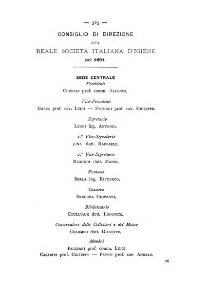 Giornale della Società italiana d'igiene