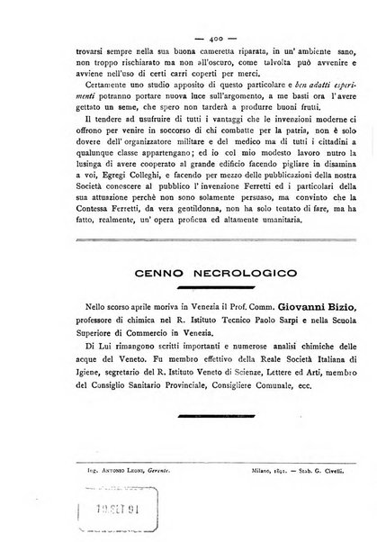 Giornale della Società italiana d'igiene