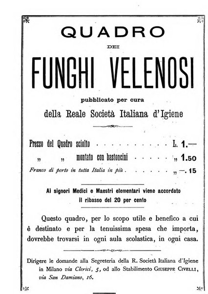 Giornale della Società italiana d'igiene