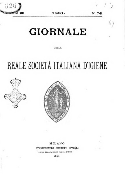 Giornale della Società italiana d'igiene