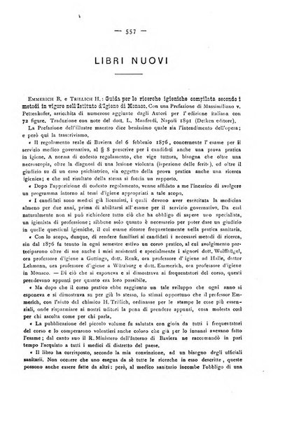 Giornale della Società italiana d'igiene