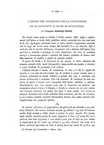 Giornale della Società italiana d'igiene