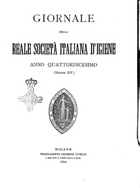 Giornale della Società italiana d'igiene