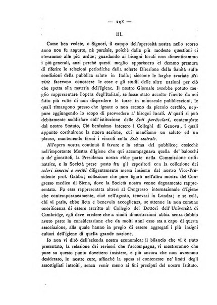 Giornale della Società italiana d'igiene