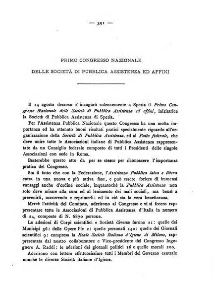 Giornale della Società italiana d'igiene