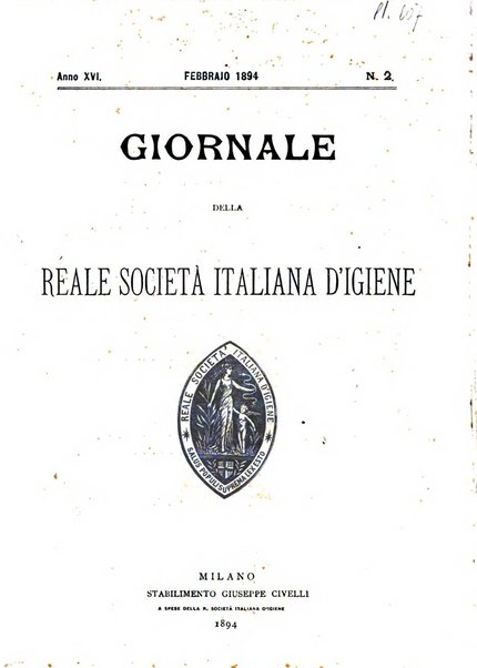 Giornale della Società italiana d'igiene