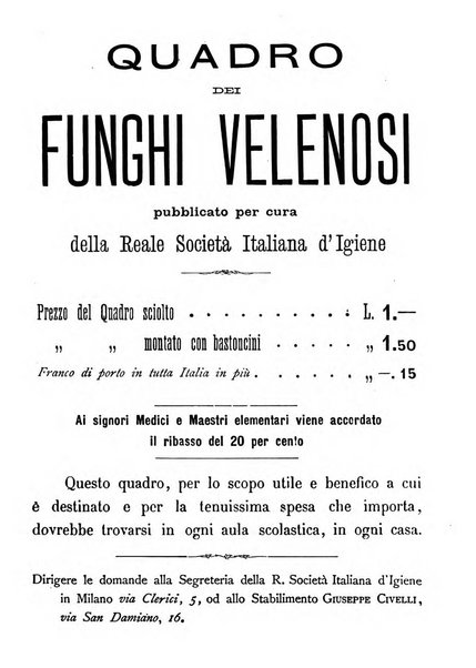 Giornale della Società italiana d'igiene