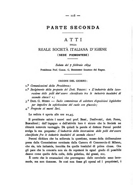 Giornale della Società italiana d'igiene