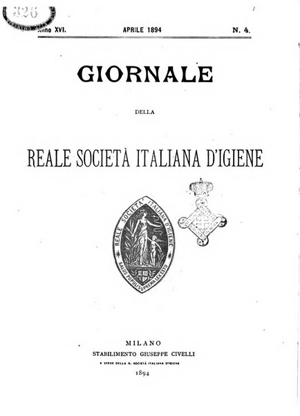 Giornale della Società italiana d'igiene