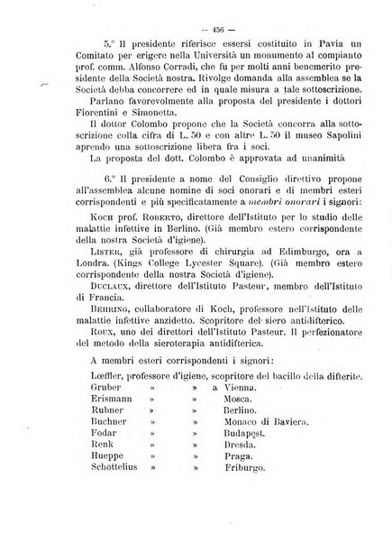 Giornale della Società italiana d'igiene