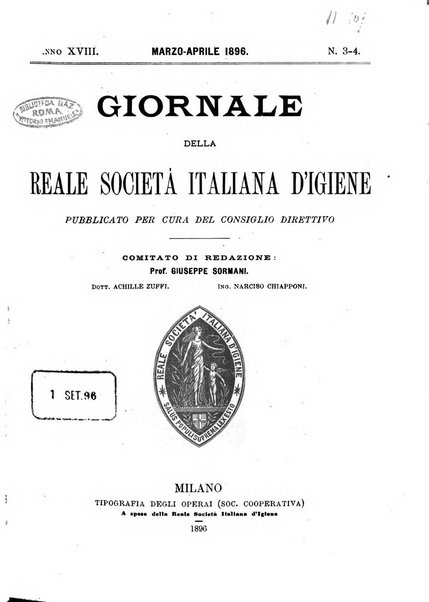 Giornale della Società italiana d'igiene