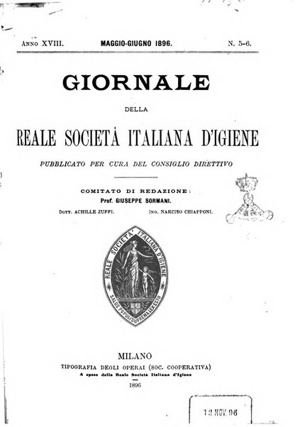 Giornale della Società italiana d'igiene