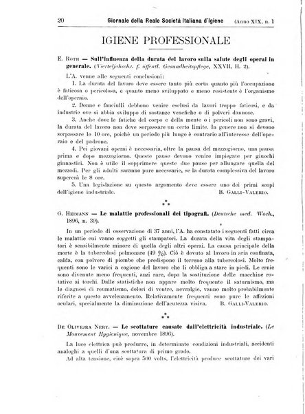 Giornale della Società italiana d'igiene