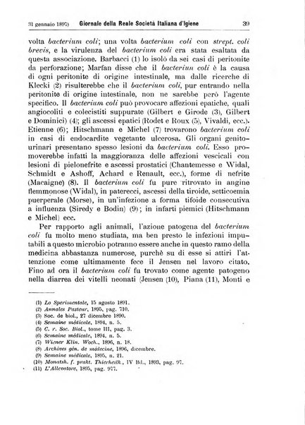 Giornale della Società italiana d'igiene