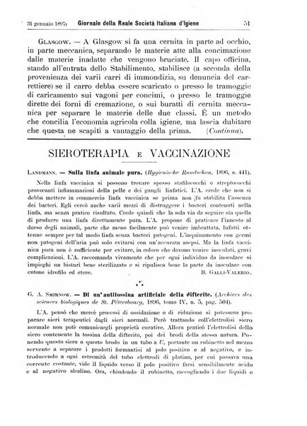 Giornale della Società italiana d'igiene