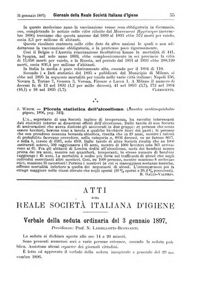 Giornale della Società italiana d'igiene