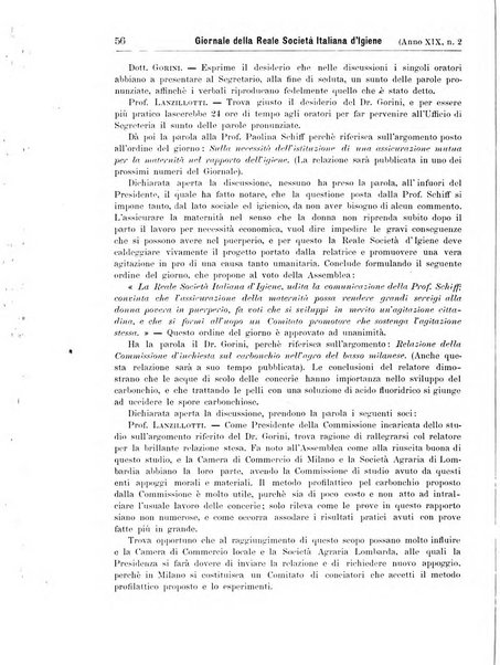 Giornale della Società italiana d'igiene