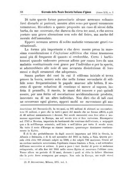 Giornale della Società italiana d'igiene