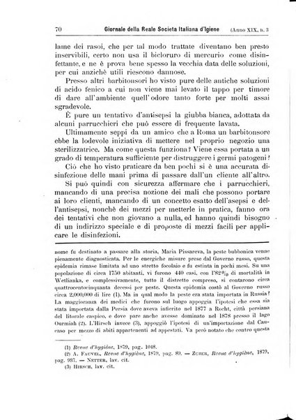 Giornale della Società italiana d'igiene