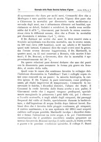 Giornale della Società italiana d'igiene