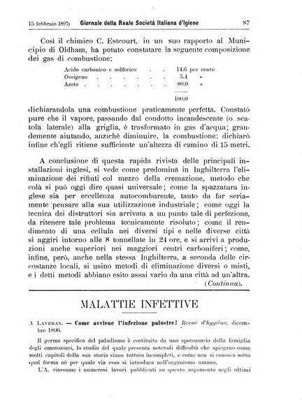 Giornale della Società italiana d'igiene