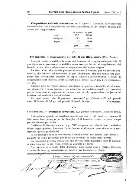 Giornale della Società italiana d'igiene