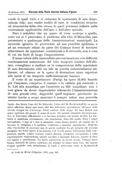 Giornale della Società italiana d'igiene