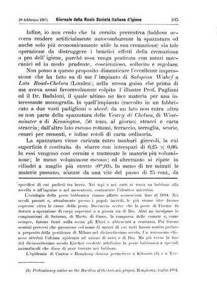 Giornale della Società italiana d'igiene