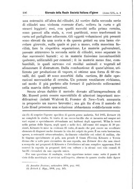 Giornale della Società italiana d'igiene