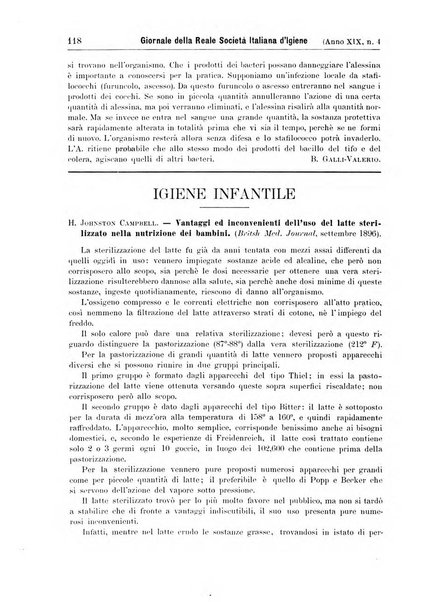 Giornale della Società italiana d'igiene