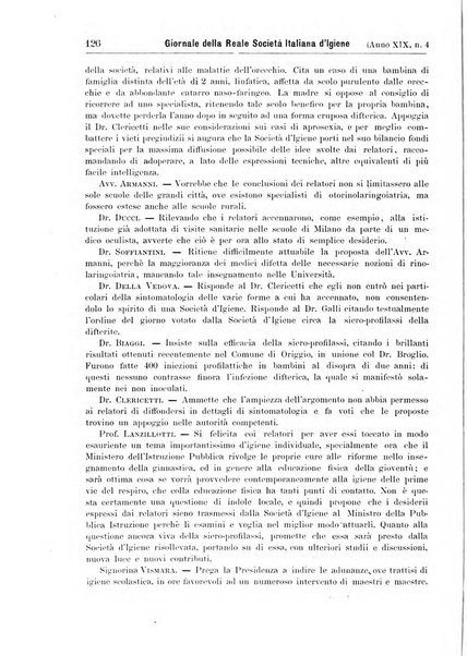 Giornale della Società italiana d'igiene