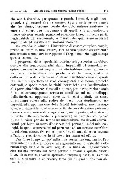 Giornale della Società italiana d'igiene