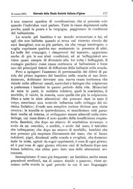 Giornale della Società italiana d'igiene