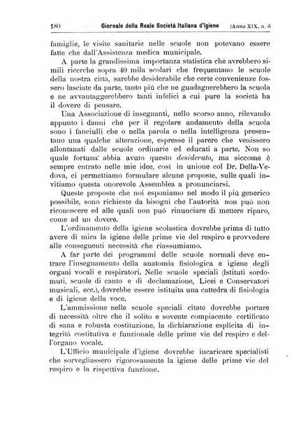 Giornale della Società italiana d'igiene