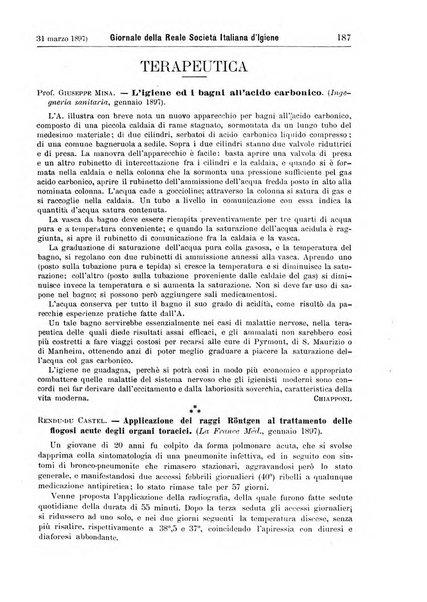 Giornale della Società italiana d'igiene