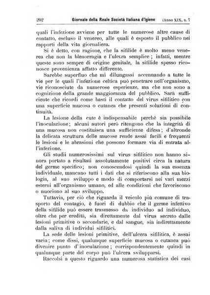 Giornale della Società italiana d'igiene