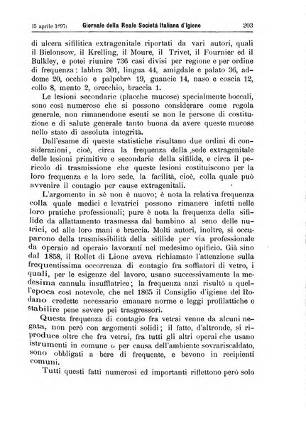 Giornale della Società italiana d'igiene