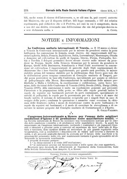 Giornale della Società italiana d'igiene