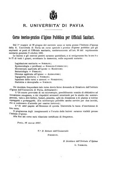 Giornale della Società italiana d'igiene