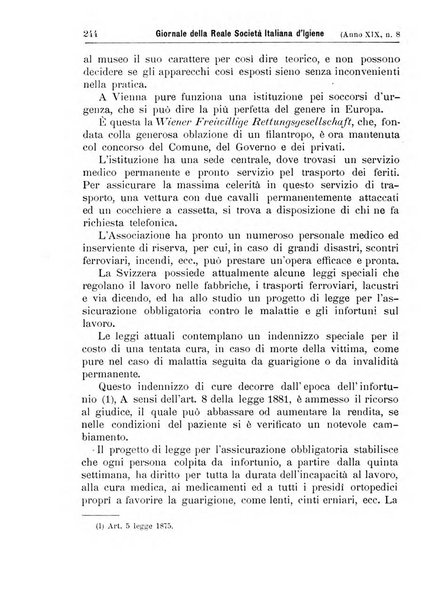 Giornale della Società italiana d'igiene