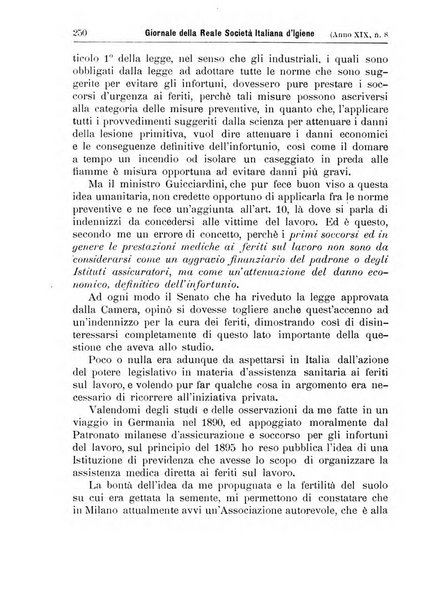 Giornale della Società italiana d'igiene