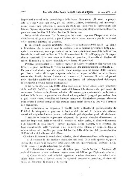 Giornale della Società italiana d'igiene